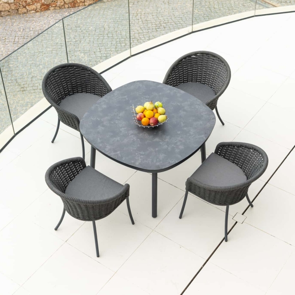 Cordial Grey Dining Set w/ Furniture Cover