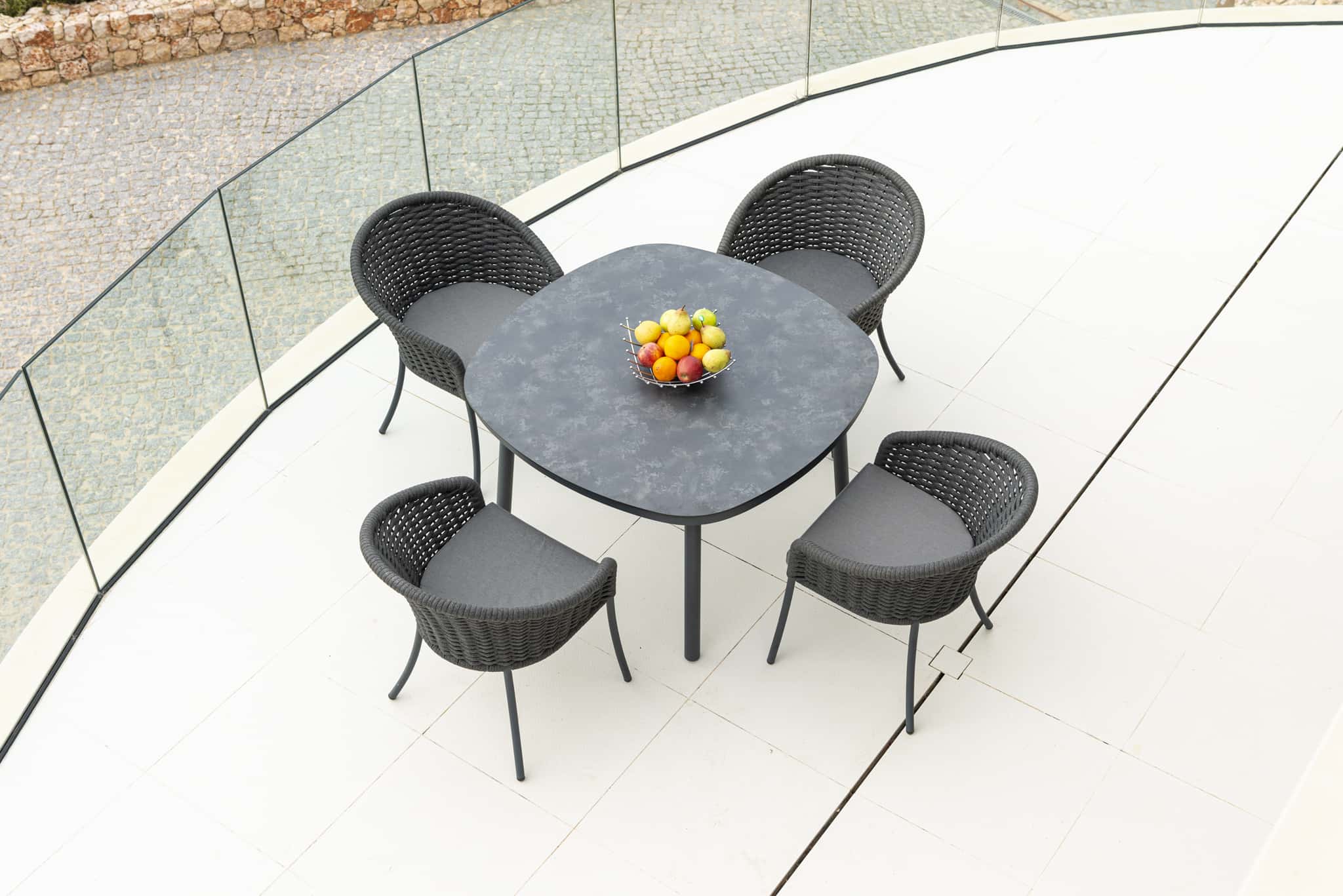 Cordial Grey Dining Set w/ Furniture Cover
