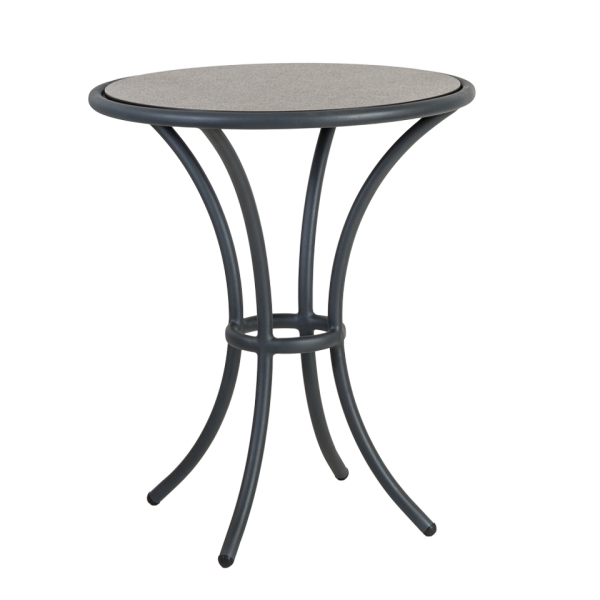 Cordial Grey Bistro Table w/HPL Top