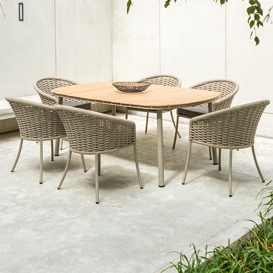 crod-2000mm-roble-dining-table-6-armchairs-beige